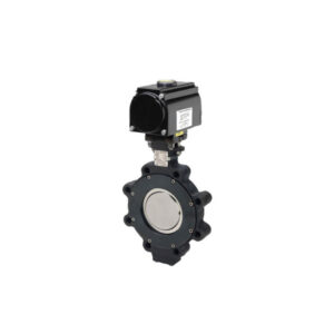 Butterfly valve with actuator